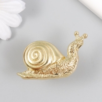 Ручка для шкатулки металл "Улитка" золото 2,8х5,2 см Ручка для шкатулки металл "Улитка" золото 2,8х5,2 см