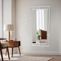 Зеркало настенное "Белый Рубин", в прямоугольном корпусе, 80х45 см Зеркало настенное "Белый Рубин", в прямоугольном корпусе, 80х45 см