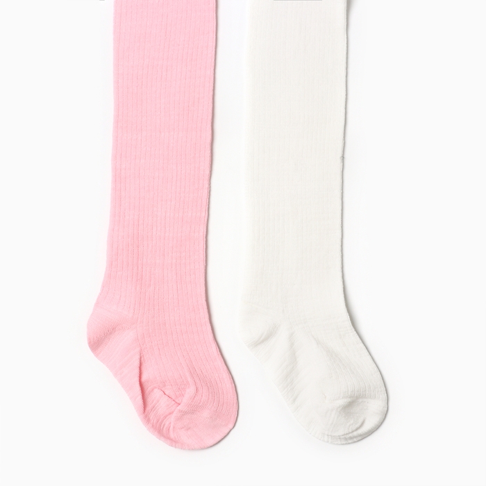 Набор колготок Крошка Я BASIC LINE,  рост 68 -74 см,  молоч/роз