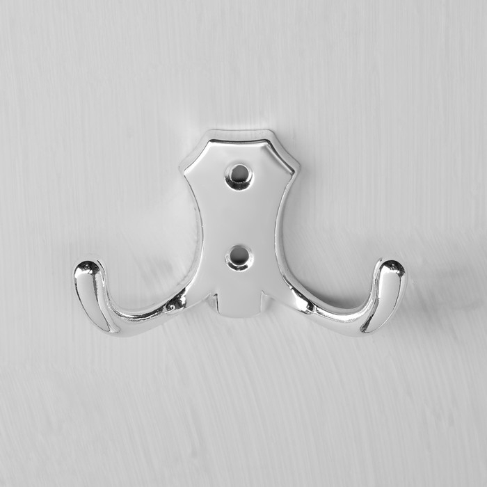 Крючок-вешалка №16, цвет хром глянец, 50 шт. Крючок-вешалка №16, цвет хром глянец, 50 шт.