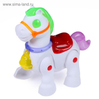 Лошадка &laquo;Дружок&raquo;, световые и звуковые эффекты, работает от батареек, МИКС