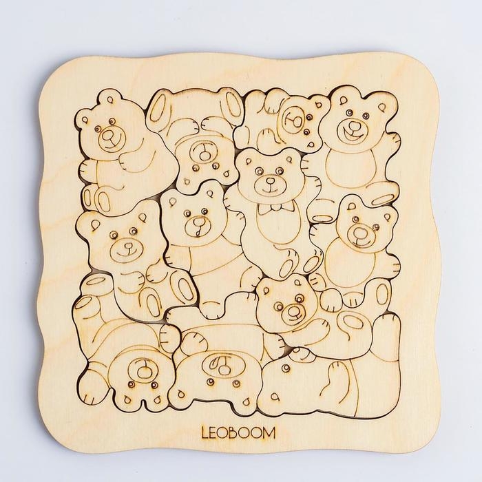 Пазл-раскраска &laquo;Мишки - малышки&raquo;