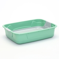 Туалет с сеткой, 45х34х12 см, серый/оливковый