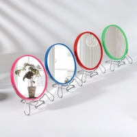 Зеркало настольное - подвесное «Круг», двустороннее, с увеличением, d зеркальной поверхности 14 см, цвет МИКС Зеркало настольное - подвесное «Круг», двустороннее, с увеличением, d зеркальной поверхности 14 см, цвет МИКС