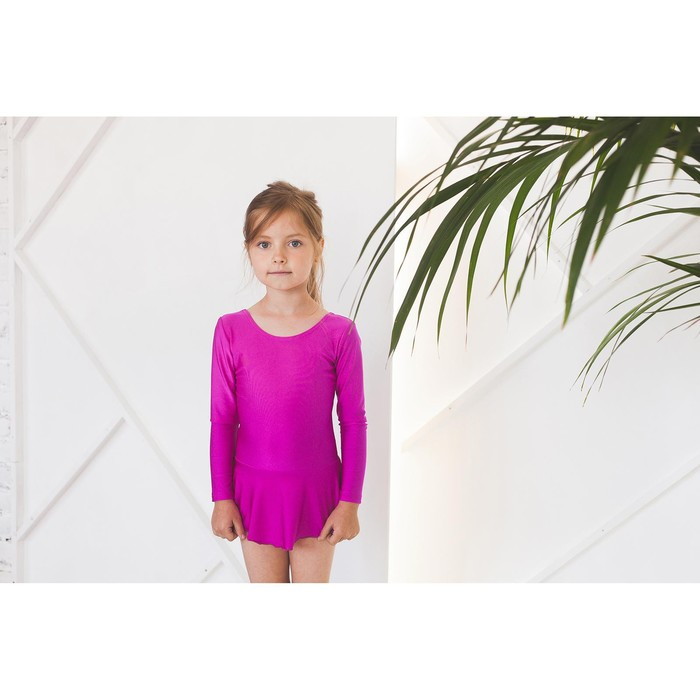 Купальник для гимнастики и танцев Grace Dance, р. 28, цвет лиловый