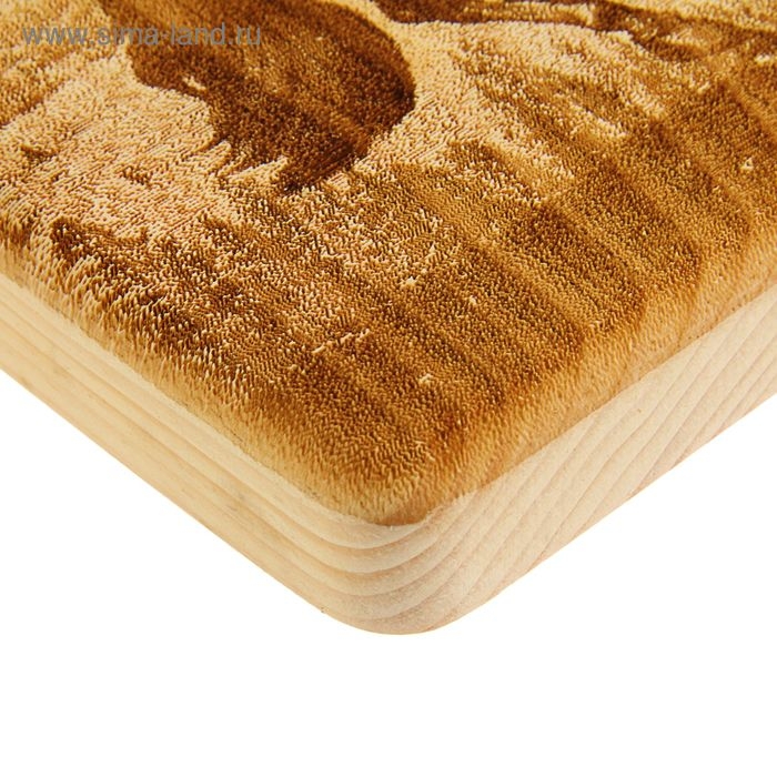 Доска из массива кедра &laquo;Лошадь&raquo;, квадратная, 18 &times; 18 см