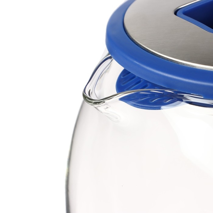 Чайник электрический Чайник электрический "Матрёна" MA-154, стекло, 1.8 л, 1500 Вт, синий