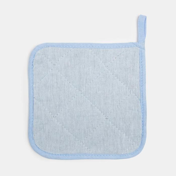 Набор кухонный &laquo;Любимый дом&raquo; варежка-прихватка 20х28см, прихватка 17х17см, 35% х/л,65% п/э