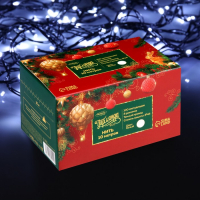 Гирлянда &laquo;Нить&raquo; 10 м, IP44, тёмная нить, 100 LED, свечение белое, 8 режимов, 220 В