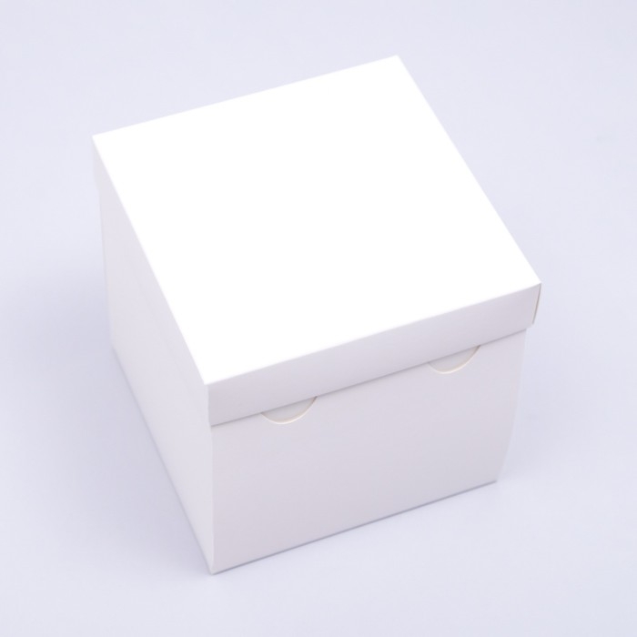 Коробка складная, крышка-дно, белая, 15 х 15 х 15 см