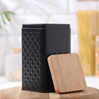 Банка для сыпучих продуктов &laquo;Сканди&raquo;, 18&times;10 см, цвет чёрный