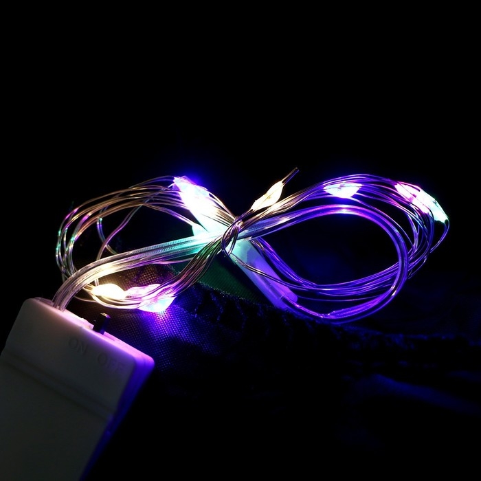 Карнавальная шляпа &laquo;Кошмарное веселье&raquo; чёрная, с гирляндой