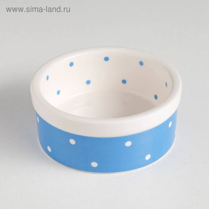Миска керамическая Миска керамическая "Prince" 100 мл малая 8,5 х 3,5 см, голубая