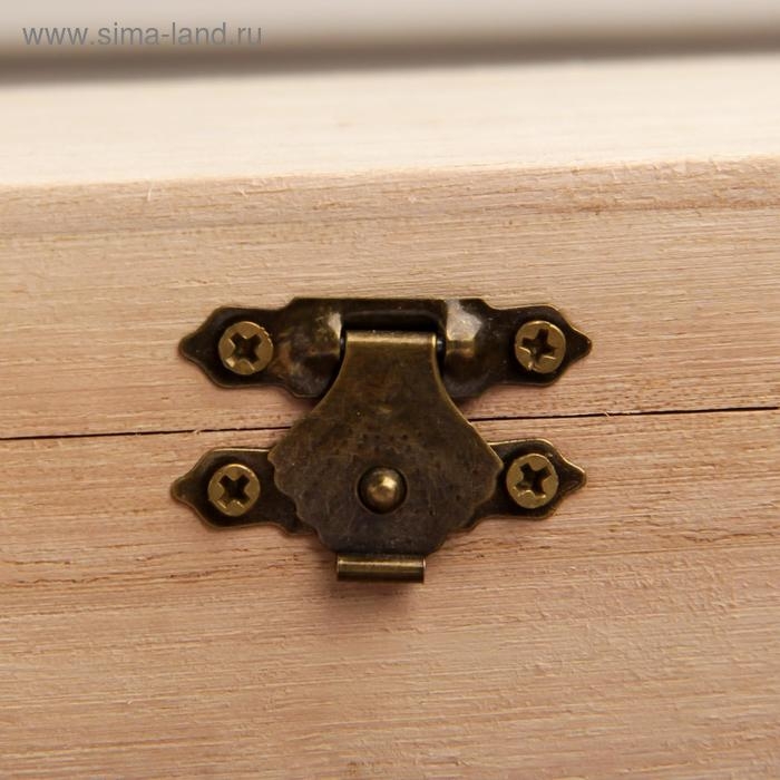 Шкатулка дерево для росписи Шкатулка дерево для росписи "Прямоугольная" 7,4х11,5хх4,7 см