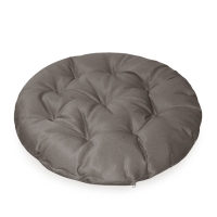 Подушка круглая на кресло непромокаемая D60 см, цвет серый, грета 20%, полиэстер 80% Подушка круглая на кресло непромокаемая D60 см, цвет серый, грета 20%, полиэстер 80%