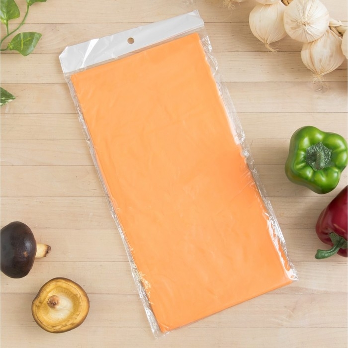 Скатерть для дачи Хозяюшка Радуга, цвет апельсин 137&times;274 см