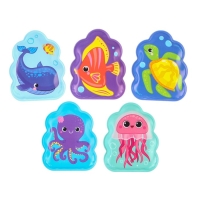 Игрушки для ванны &laquo;Подводный мир&raquo; книжка и пальчиковый театр, Крошка Я