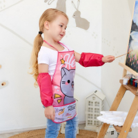 Фартук с нарукавниками детский Этель "Hello cat", 49 х 39 см Фартук с нарукавниками детский Этель "Hello cat", 49 х 39 см
