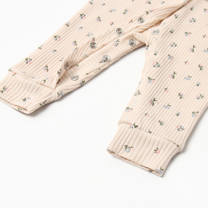 Комбинезон Крошка Я Wildflowers р.68-74, бежевый