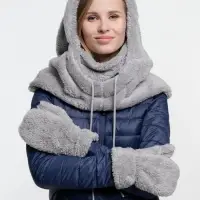 Балаклава-капюшон Flocky, серая