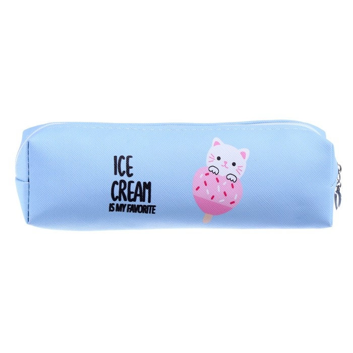 Пеналы школьный на молнии Пеналы школьный на молнии "Котик/Зайка", МИКС