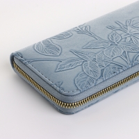 Кошелёк женский на молнии, цвет голубой Кошелёк женский на молнии, цвет голубой