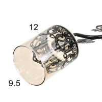 Люстра "Рузанна" 3хЕ27 40Вт черно-золотой 58х58х27 см BayerLux