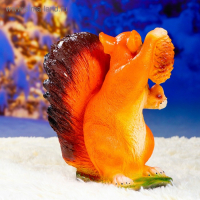 Садовая фигура "Белка с шишкой" 13&times;18&times;28см