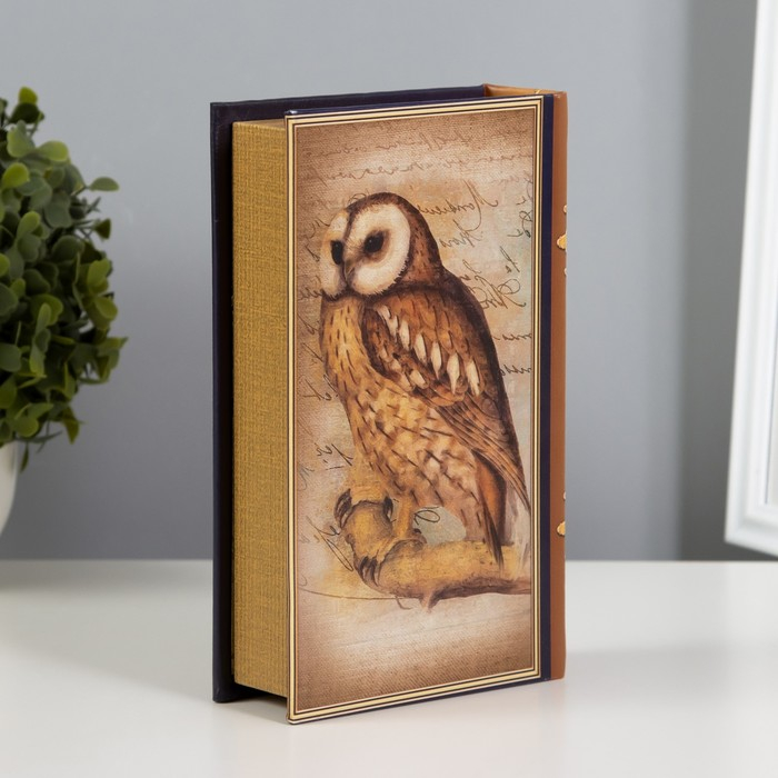 Сейф-книга дерево кожзам Сейф-книга дерево кожзам "Знание - это абсолютная ценность нашего времени" 21х13х5 см