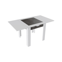 Стол раздвижной Хьюстон тип-3, 790/1480х790х740, Белый/Ателье темный