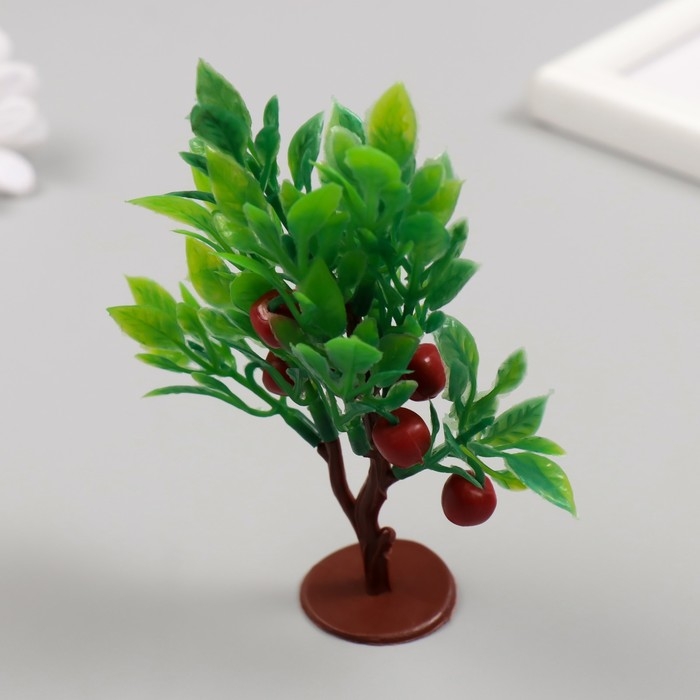 Искусственное растение для творчества пластик "Куст яблони" 7,5х10 см