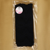 Кружевная эластичная ткань, 240 мм × 2,7 ± 0,5 м, цвет чёрный Кружевная эластичная ткань, 240 мм × 2,7 ± 0,5 м, цвет чёрный