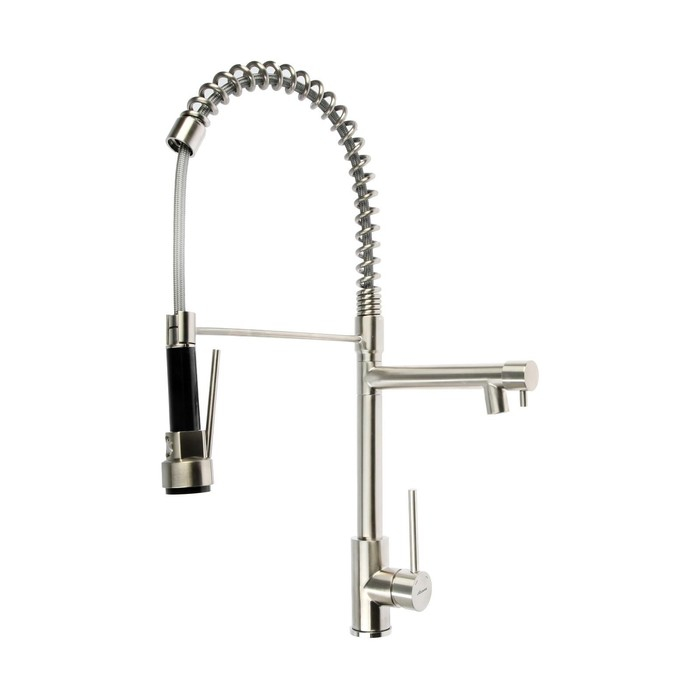Cмеситель для кухни Accoona A5490-2, многофункциональный, гибкий излив, хром