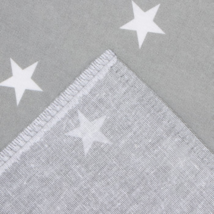 Пелёнка Крошка Я "Звёздочки" цв.серый, 73*120 см, 100% хлопок