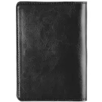 Обложка для паспорта Nebraska, черная Обложка для паспорта Nebraska, черная