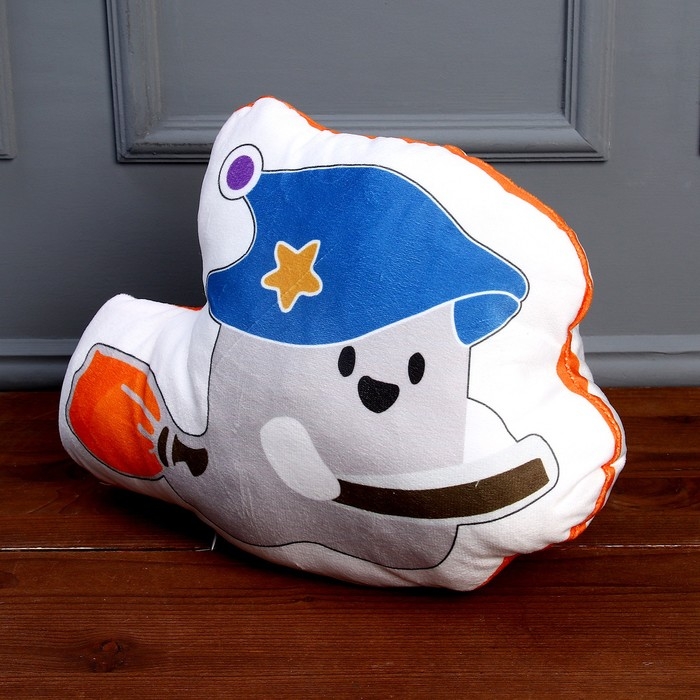 Мягкая игрушка &laquo;Привидение&raquo; на метле, цвет белый