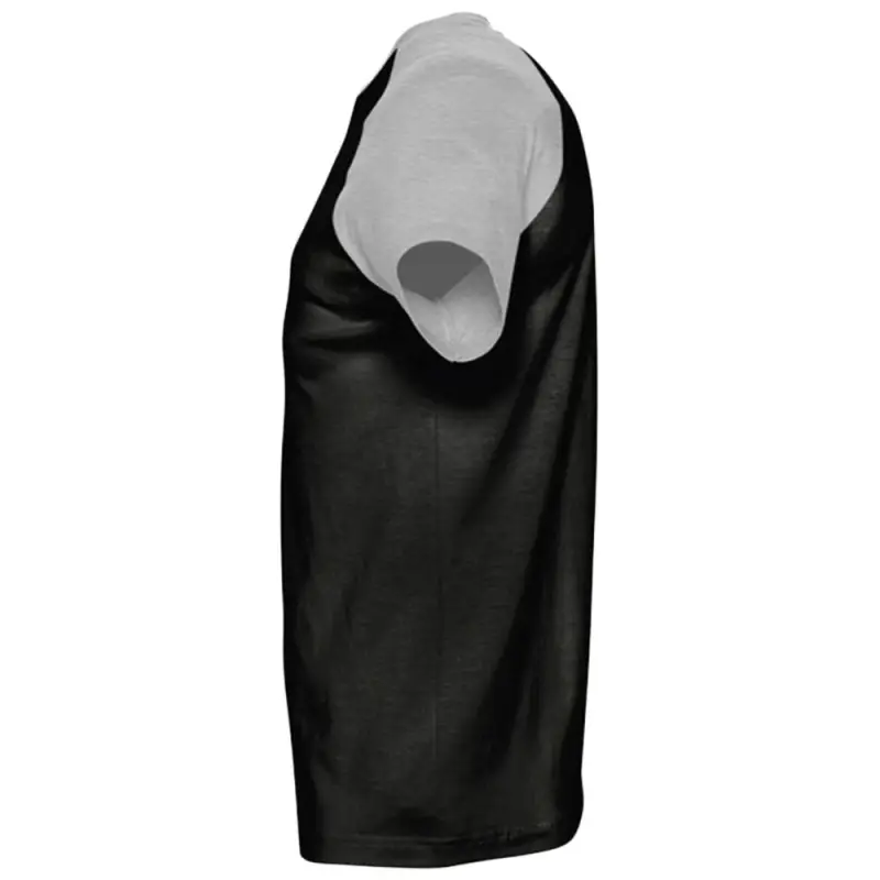 Футболка мужская двухцветная Funky 150, черная с серым меланжем, размер S Футболка мужская двухцветная Funky 150, черная с серым меланжем, размер S