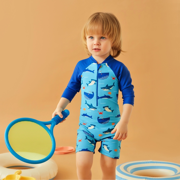 Купальный костюм детский Крошка Я "Рыбы"рост 86-92 см