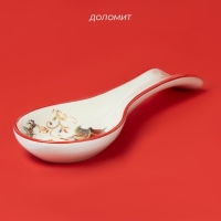 Подставка под ложку "Сани Деда Мороза" 22,3x7,1x2,7 см Подставка под ложку "Сани Деда Мороза" 22,3x7,1x2,7 см