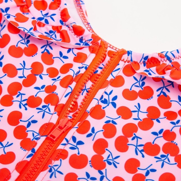 Купальник слитный детский MINAKU с воротничком, рост 116-122