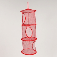 Корзина подвесная для игрушек, 3 секции, 27 × 27 × 70 см, МИКС Корзина подвесная для игрушек, 3 секции, 27 × 27 × 70 см, МИКС