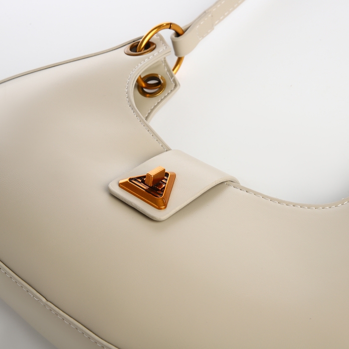 Сумка женская багет на молнии TEXTURA, средний размер, цвет молочный Сумка женская багет на молнии TEXTURA, средний размер, цвет молочный