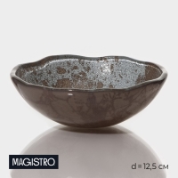 Миска Magistro &laquo;Мрамор&raquo;, d=12,5 см, цвет графит
