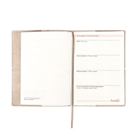 Ежедневник датир 2025г А6+ 176л ESCALADA, мяг обл, иск кожа, тис ф, кр бл 70г/м2, бежевый Ежедневник датир 2025г А6+ 176л ESCALADA, мяг обл, иск кожа, тис ф, кр бл 70г/м2, бежевый