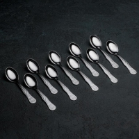 Ложка чайная детская «Лёвушка», h=12,5 см, толщина 1,2 мм, цвет серебряный Ложка чайная детская «Лёвушка», h=12,5 см, толщина 1,2 мм, цвет серебряный