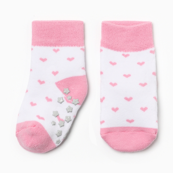 Носки детские махровые Крошка Я "Сердечки" р. 12-14 см