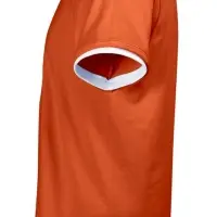 Футболка мужская с контрастной отделкой Madison 170, оранжевый/белый, размер L