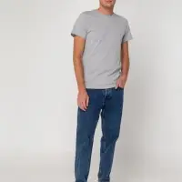 Футболка мужская T-bolka Stretch, серый меланж, размер L