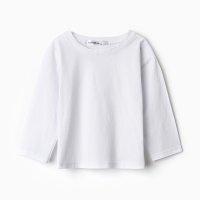 Лонгслив детский KAFTAN, р. 30 (98-104 см), белый