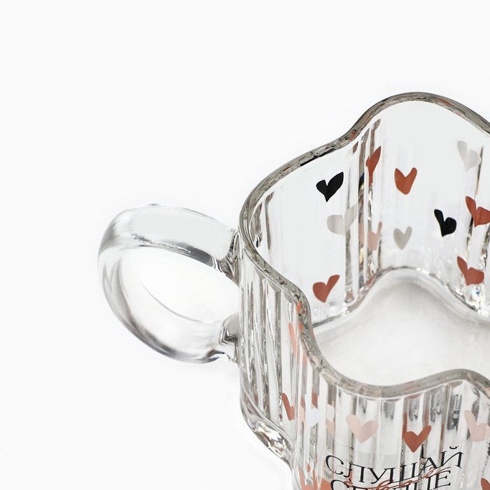 Кружка стеклянная Дорого внимание «Слушай свое сердце», 260 мл Кружка стеклянная Дорого внимание «Слушай свое сердце», 260 мл